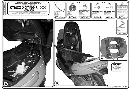 Givi SR91M Top Case Träger Monolock für KymcoX-Citing300i-500i(10-)