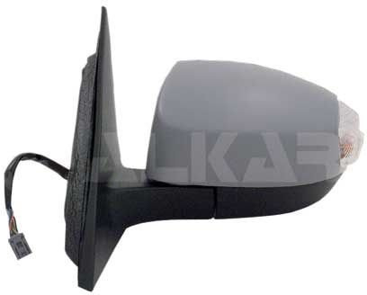 Alkar 9229375 Outside Complete Electrically Foldable/Electric Heated Primed Aspherical Mirror with Blinker/Courtesy Light