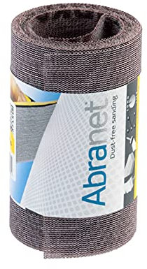 Mirka Abranet Netz-Schleifrolle 115 mm x 2,5 m Klett/Korn P80 / 1 Rolle/zum Schleifen von Holz, Spachtel, Lack, Kunststoff / AE555F0180