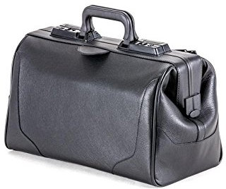 Durasol RUSTICANA 9111, Arzttasche für medizinische Geräte , Schwarz, 1 Fronttasche, Größe Groß