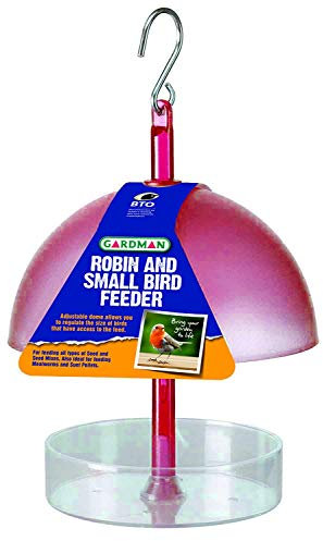 Gardman A01327 Robin and Small Bird Feeder - Red, 12x12x15 cm