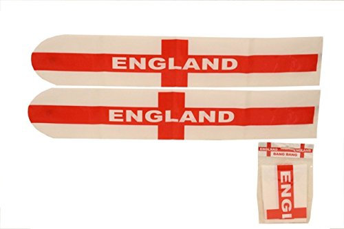 Toyland® Pack Of 12 (6 Packs Of 2) - Inflatable England Bang Bang Sticks - Euros & World Cup - England Merchandise