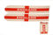 12er Pack (6 Packs von 2) - Aufblasbare England Bang Bang Sticks - Royal Jubilee and World Cup - England Merchandise