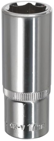 Sealey Sp3817D Walldrive Socket 17Mm Deep 3/8Sq Drive Fully Polished