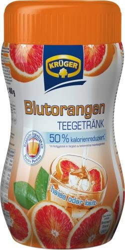Krüger Teegetränk Blutorange,8 Liter, 12er Pack (12 x 400 g Dose)
