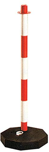 PALETTO PLASTICA H.CM.90 PER CATENA SEGNALETICA BIANCA ROSSA COLONNINA PZ.10