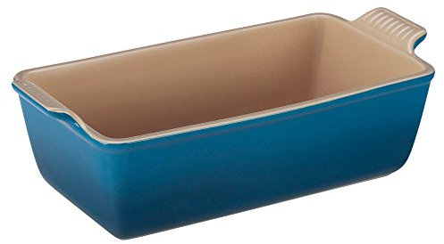 Le Creuset Stoneware Heritage - Molde para pan, 9 x 5 x 3 pulgadas (1.5 cuartos de galón), Caribe