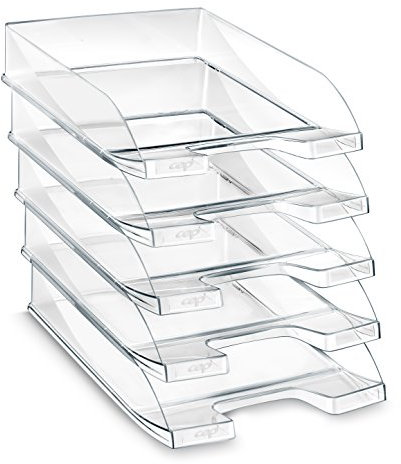 CEP 100 F - Pack de 10 bandejas portadocumentos, color transparente