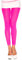 Music Legs Legging Opaque Rose Fluo Taille Unique