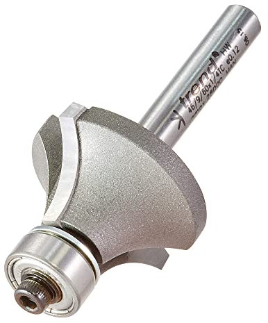 Trend Professional Bearing Guided Window Board Cutter, 16mm Radius, 1/4 Inch Shank, 30mm Cut Diameter & 16mm Cut Length, Two Bearings, Tungsten Carbide Tipped, 46/9/60X1/4TC