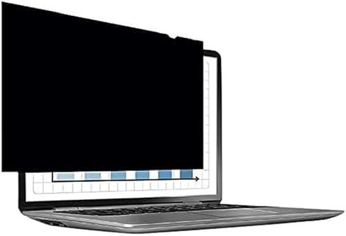 Fellowes PrivaScreen Anti Glare Black Privacy Filter & Screen Protector For Laptop, 15.6 Inches 16:9 Widescreen - Easy Attach & Removal With Quick Reveal Tabs