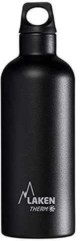 Bouteille isotherme Futura de Laken en acier inoxydable avec isolation sous vide et goulot étroit 500 ml Noir