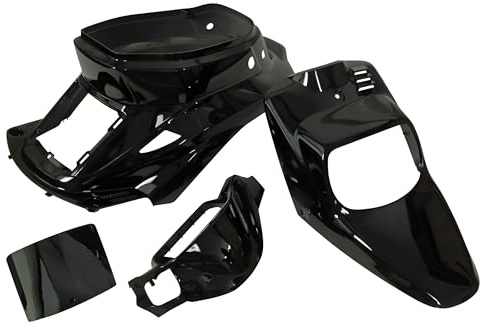 Verkleidungskit STR8 komplett 4 Teile für MBK Booster/Yamaha BWs (vor Bj. 2004), schwarz