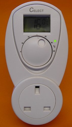 UK PLUG IN COOLING ONLY LCD THERMOSTAT 13AMP 240v