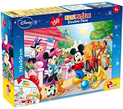 Liscianigiochi 48328 Maxipuzzle doppelseitig 150, Weiß