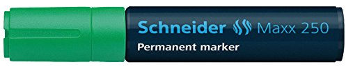 Schneider Schreibgeräte Permanentmarker Maxx 250, nachfüllbar, 2+7 mm, grün