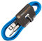 Câble XLR femelle à jack mono 6,35mm 1/4 / Microphone/Câble de signal / 6 couleurs 10m Bleu