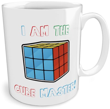 Black Raven Design - I Am The Cube Master, Ceramic Mug, 11fl oz