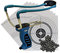 Big Blue Quick Shot Schleuder mit Kugelmagazin + 120 Stahlkugeln 8mm + Ersatzgummi + 10 ShoXx.® Shoot-Club Zielscheiben