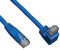 Eaton Down-Angle Cat6 Gig Molded UTP Cable, RJ45 Right-Angle Down, RJ45 Male-to-Male Cable, Blue, 5 Feet / 1.52 m (N204-005-BL-DN)