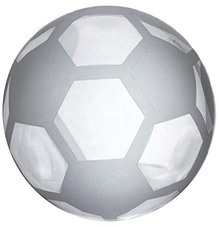 Amlong Crystal Briefbeschwerer, Fußball, 7,6 cm, mit Geschenkbox