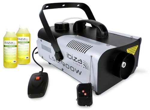 Machine à fumée 900W avec 2 télécommandes + 2 Litres liquide