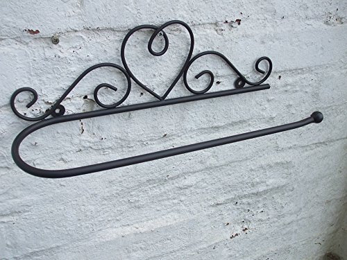 deko-impression Wandhalter, Handtuchstange, Wandhandtuchhalter, Eisen, Küchenrollenhalter, Landhaus