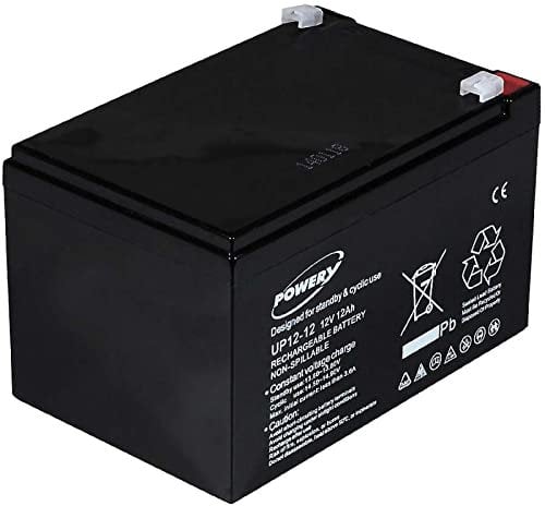 Batteria al Gel di piombo akku-net per:Sedie a rotelle, scooter elettrici, veicoli elettrici 12V 12Ah, 12V, Lead-Acid