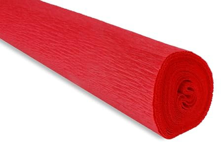 FloristryWarehouse Krepppapierrolle 180g (50 x 250 cm) Scharlachrot (Farbton 580)