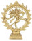 Zap Impex ® Natraj Messing Figur 17cm Natraj Statue des Tanzes Shiva Hinduismus Indische Gottheit