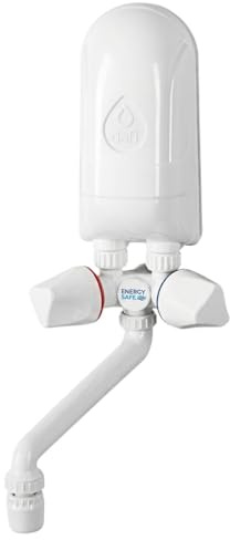 DAFI Instant Electric Water Heater Boiler Hand Wash 3.7kW White Plastic Spout Black