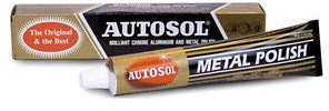 Autosol Solvol Politur für Chrom, Aluminium, Metall, Messing, Stahl, etc., Paste, 100 g, 2 x Tuben