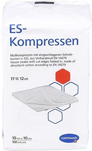 ES-KOMPRESSEN unsteril 10x10 cm 12fach 100 St