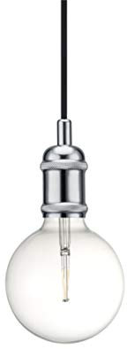 Nordlux Avra 84800033 Pendelleuchte LED E27 60W Chrom, 7.5 x Ø5Cm