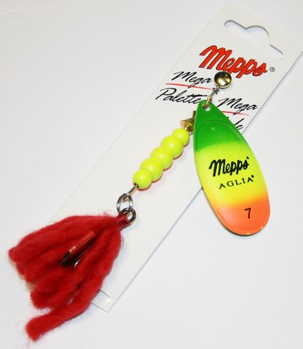 Cuiller Tournante A Palette Ovale - Mepps Aglia N°7-30G - Fire Tiger