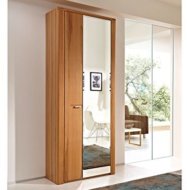 möbelando Garderobenschrank Flurschrank Dielenschrank Holzschrank Schrank Nature Plus I
