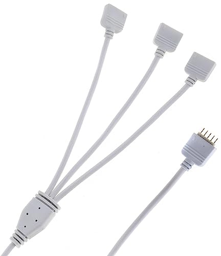 RGBW Y-Verteiler 1 auf 3; Verteiler für 5-polige LED RGB+W Streifen