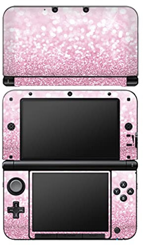 DeinDesign Skin kompatibel mit Nintendo 3 DS XL Folie Sticker pink Glitzer Look Glanz