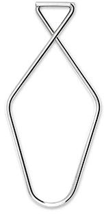 Direct Bazaar Kaliper Clip Suspended Ceiling Clips, Free Hanging, T-bar Squeeze Hangers/Size: 80mm Long, Opens to 45mm