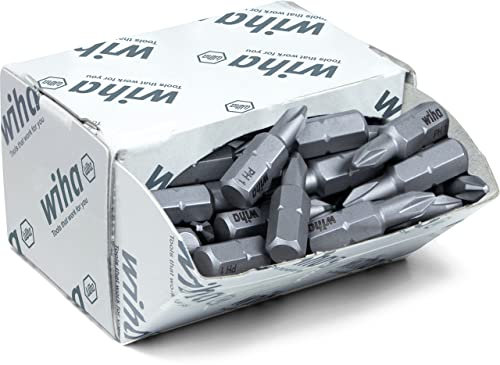 Wiha 08047 PH 1 Standard Drill Bits Bulk Pack