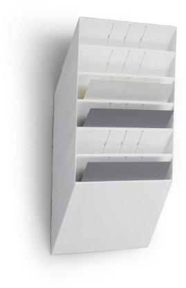 Durable Prospektspenderset Querformat Flexiboxx 6 A4, 1 Set, weiss, 1709785010