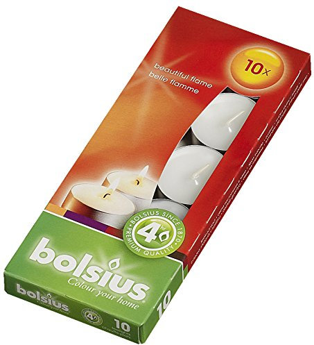 Bolsius 4 hour burning Tealights, Box 10