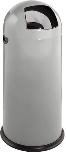 VAR | Push-Mülleimer | Volumen 52 l | Höhe 890 mm | silber