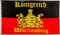 Flagge 90 x 150 : Königreich Württemberg mit Schrift