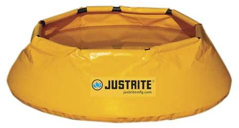 Justrite Pop-Up-Pool, 100 Gallonen, 1270mm x 475mm, Gelb