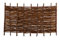 Weidenzäune/Weiden-Sichtschutz im Maß 180 x 90 cm (Breite x Höhe) aus stabilen Weide/Haselnuss Holz aus der Sichtschutz-Zaun Serie Lech