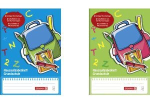 Brunnen 10 x Aufgabenheft Grundschule A5 48 Blatt mit Kunststoffumschlag