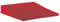 Kinder-Keilkissen 30cm x 30cm x 5cm aus 100% Baumwollbezug - Farbe: rot
