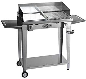 BBQueen Grill 8.4 Inox - Barbecue a Gas (Piastre Miste, Full Optional) - 78x45x97 cm