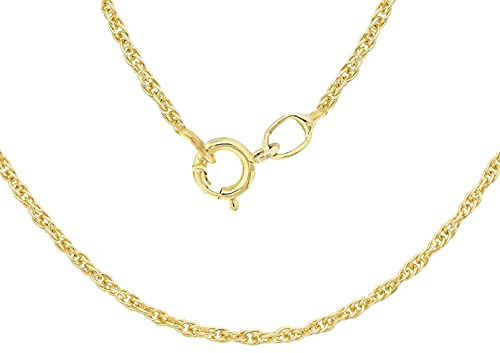Carissima Gold Women's 9 ct Gold 0.6 mm Prince of Wales Chain Necklace